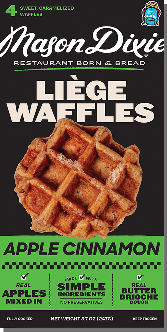 Mason Dixie | Apple Cinnamon Liege Waffles – Mason Dixie Foods