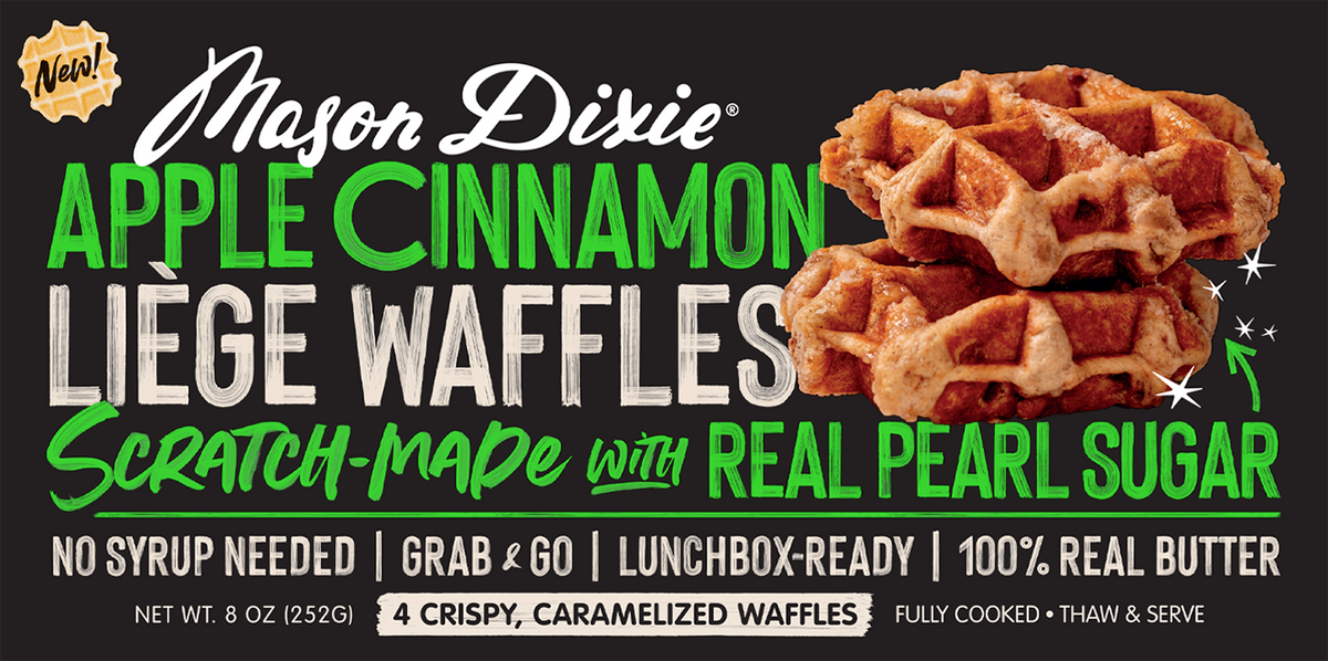 Mason Dixie  Apple Cinnamon Liege Waffles – Mason Dixie Foods