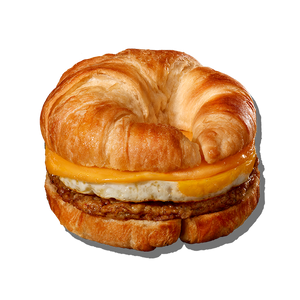 CROISSANT SANDWICH WITH SAUSAGE, EGG & CHEESE