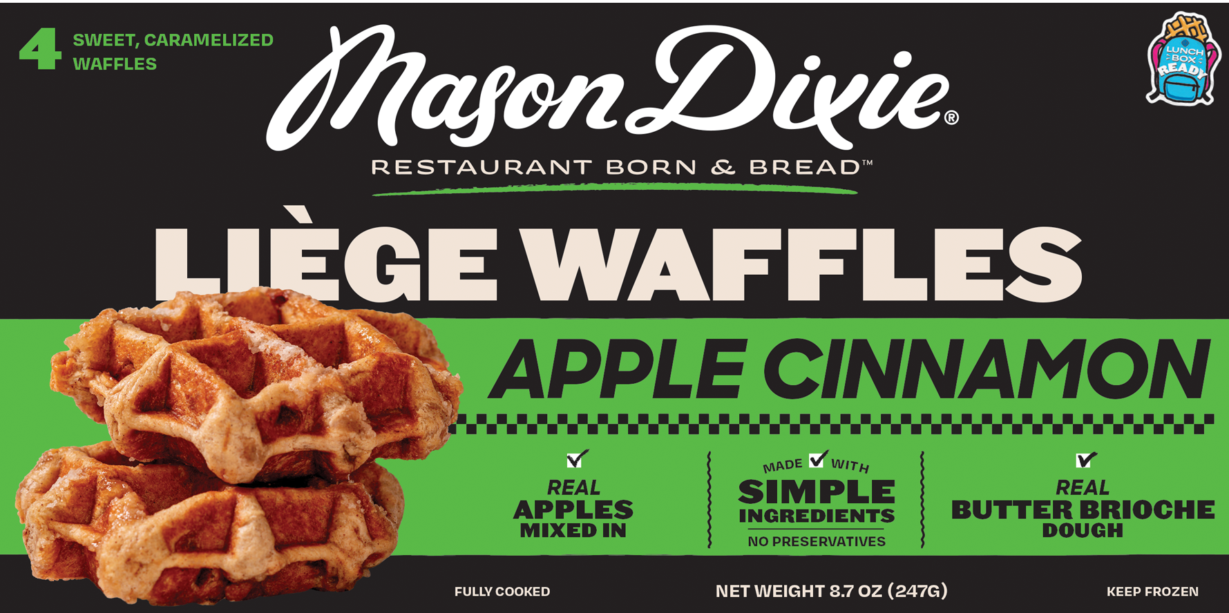 APPLE CINNAMON LIEGE WAFFLES