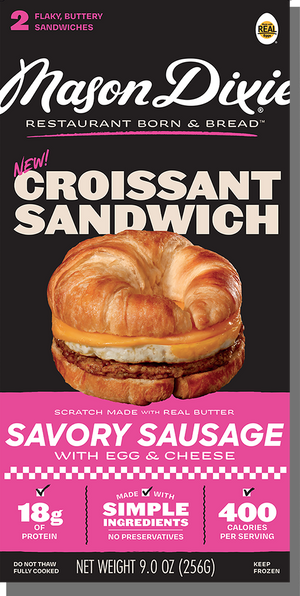 CROISSANT SANDWICH WITH SAUSAGE, EGG & CHEESE